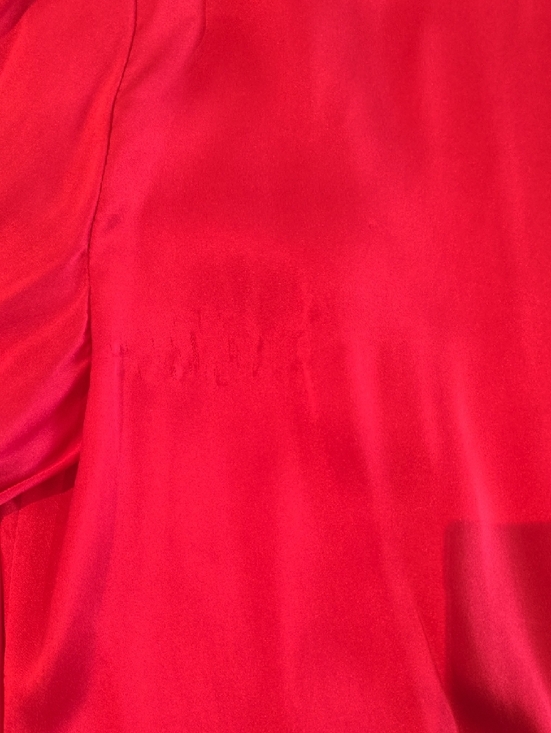 ZIMMERMAN Hot Pink Satin Wrap Dress - Picture 6 of 7